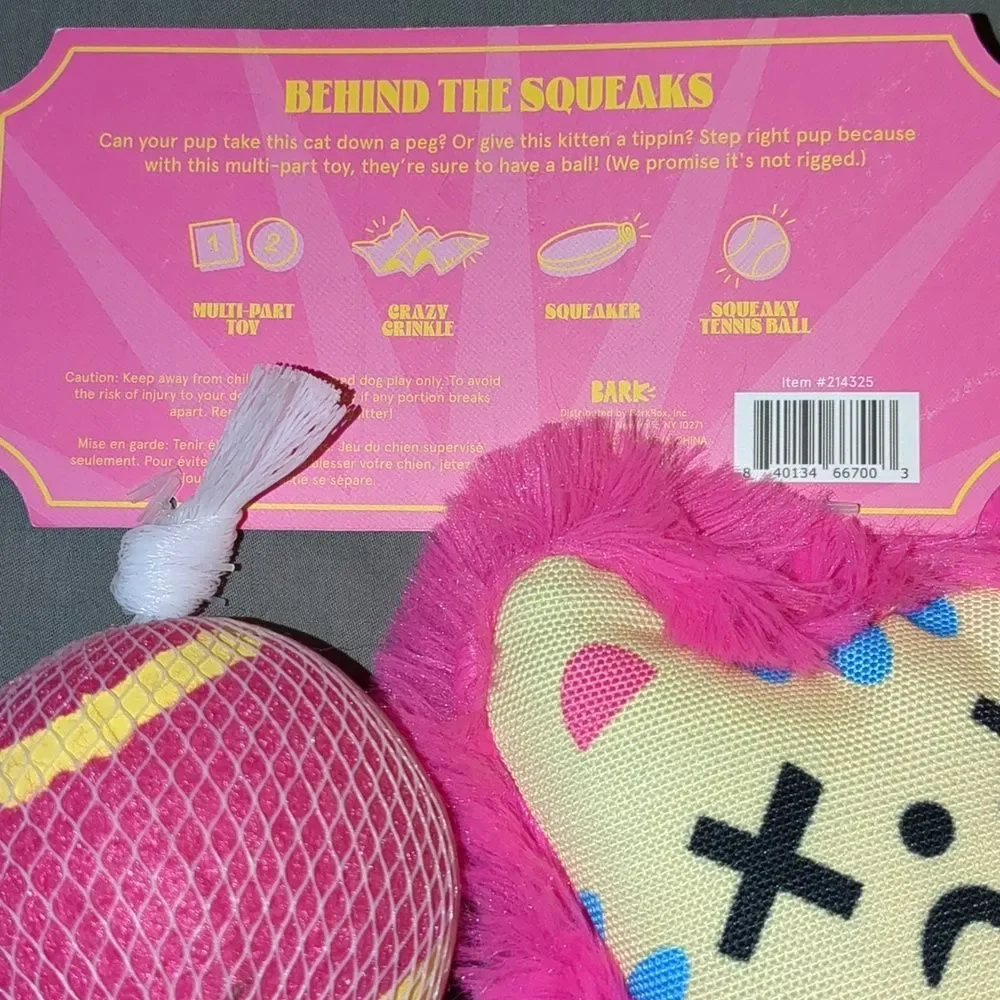 BARK Set of 3 High Quality Dog Toys for M-L Dogs Benefits Rescue